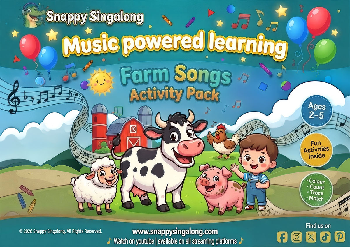 Snappy Singalong activity pack Farm Animals